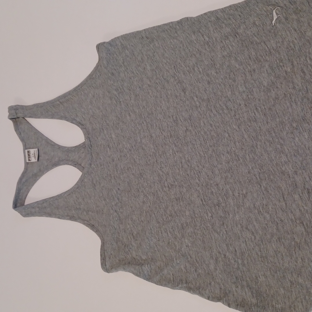 Pink Victoria's Secret grey racerback tank sizeSP sleepwear top cotton